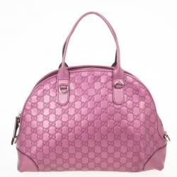 مملوكة مسبقًا Gucci Guccissima Heart Bit Medium Top Handle Dome Bag