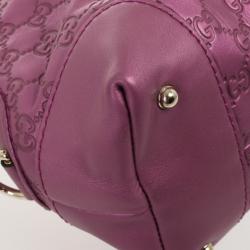 مملوكة مسبقًا Gucci Guccissima Heart Bit Medium Top Handle Dome Bag