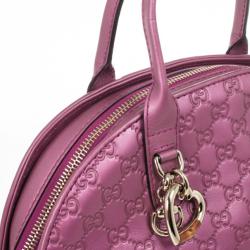 مملوكة مسبقًا Gucci Guccissima Heart Bit Medium Top Handle Dome Bag