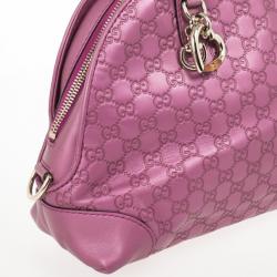 مملوكة مسبقًا Gucci Guccissima Heart Bit Medium Top Handle Dome Bag