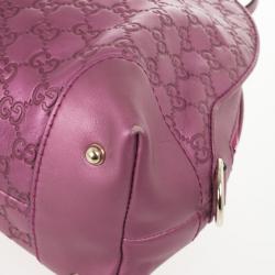 مملوكة مسبقًا Gucci Guccissima Heart Bit Medium Top Handle Dome Bag