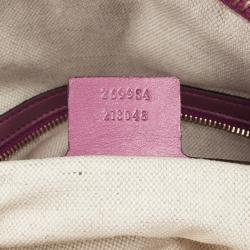 مملوكة مسبقًا Gucci Guccissima Heart Bit Medium Top Handle Dome Bag