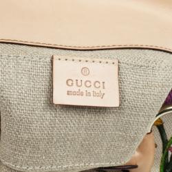Pre Owned Gucci Flora Horsebit Flap Clutch