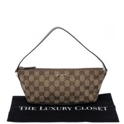 Pre Owned حقيبة صغيرة غوتشي بوت جلد و كانفاس جي جي بيج و أزرق