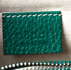 Pre Owned Gucci Green Leather Medium Dionysus Bamboo Top Handle Bag