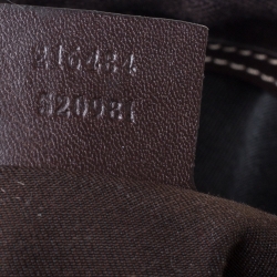 مملوكة مسبقًا Gucci Beige/Brown GG Supreme Canvas and Leather Medium Carry On Duffle Bag