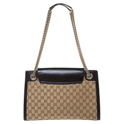 مملوكة مسبقًا حقيبة كتف غوتشي سلسلة إميلي كبيرة جلد  غوتشيسيما زرقاء كحلية