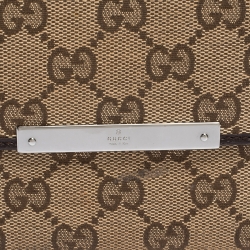 Gucci Beige/Brown GG Canvas and Leather Compact Wallet