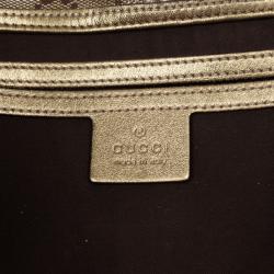 Pre Owned Gucci Crystal GG Joy Pushlock Bardot Medium Hobo Bag