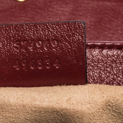 مملوكة مسبقًا Gucci Black Diagonal Quilt Leather Mini GG Marmont Torchon Shoulder Bag