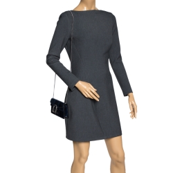 Pre Owned Gucci Blue Python Super Mini Dionysus Crossbody Bag