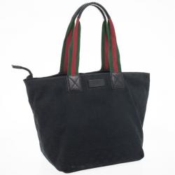 Gucci Black Monogram GG Canvas Tote