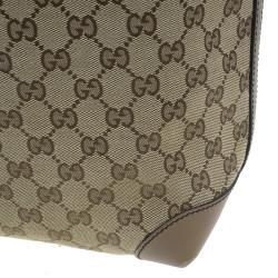 Pre Owned Gucci Beige Canvas Large Craft Original GG Tote with Pouch