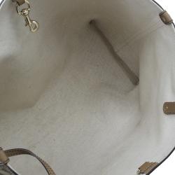 Pre Owned Gucci Beige Canvas Large Craft Original GG Tote with Pouch