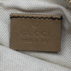 Pre Owned Gucci Beige Canvas Large Craft Original GG Tote with Pouch
