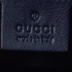 مملوكة مسبقًا Gucci Navy Blue/Beige GG Crystal Canvas Large Hysteria Hobo