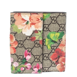 Gucci Multicolor Blooms GG Canvas French Flap Wallet