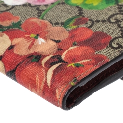 Gucci Multicolor Blooms GG Canvas French Flap Wallet