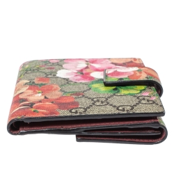 Gucci Multicolor Blooms GG Canvas French Flap Wallet
