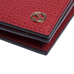 مملوكة مسبقًا Gucci Red Leather Betty Wallet on Chain