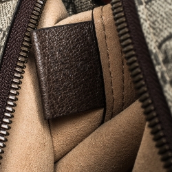 Pre Owned Gucci  Beige/Brown GG Supreme Canvas and Leather Medium Ophidia Tote