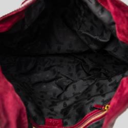 Pre Owned Gucci Burgundy Patent Leather Indy Hobo