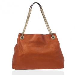 Pre Owned Gucci Soho Metallic Leather Shoulder Bag 