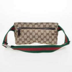 Pre Owned Gucci Brown Monogram Belt Bag