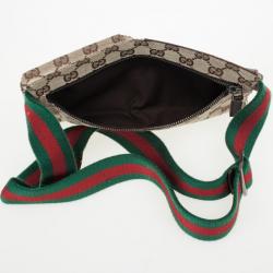 Pre Owned Gucci Brown Monogram Belt Bag