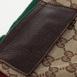 Pre Owned Gucci Brown Monogram Belt Bag