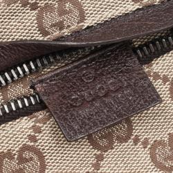 Pre Owned Gucci Brown Monogram Belt Bag
