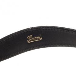Pre Owned Gucci Black Monogram Jackie O Bouvier Hobo