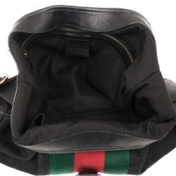 Pre Owned Gucci Black Monogram Jackie O Bouvier Hobo
