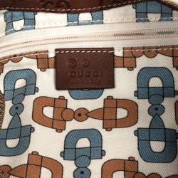 Pre Owned Gucci Canvas Hobo with Guccissima Leather Trim