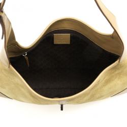 مملوكة مسبقًا Gucci Beige Suede Large Jackie O Shoulder Bag