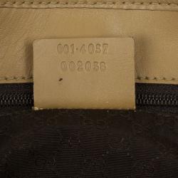 مملوكة مسبقًا Gucci Beige Suede Large Jackie O Shoulder Bag