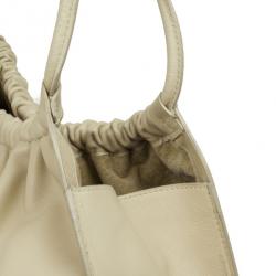 Pre Owned Gucci Leather Drawstring Hobo Handbag