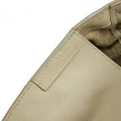 Pre Owned Gucci Leather Drawstring Hobo Handbag