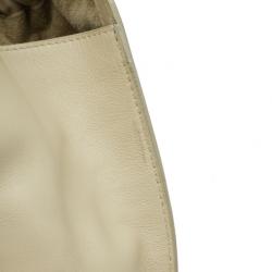 Pre Owned Gucci Leather Drawstring Hobo Handbag