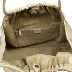 Pre Owned Gucci Leather Drawstring Hobo Handbag