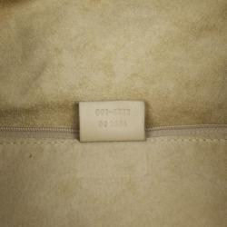 Pre Owned Gucci Leather Drawstring Hobo Handbag