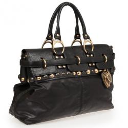 مملوكة مسبقًا Gucci Black Leather Babouska Flap Satchel