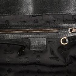 مملوكة مسبقًا Gucci Black Leather Babouska Flap Satchel