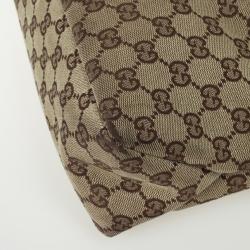 Pre Owned Gucci Monogram Horsebit Hobo Bag