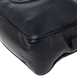 Pre Owned حقيبة كتف غوتشى جلد سوهو أسود محبب متوسطة بسلسلة متوسطة