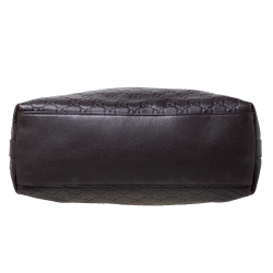 مملوكة مسبقًا حقيبة غونشي ميس جي جي جلد غوتشيسيما بني داكن