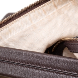 مملوكة مسبقًا حقيبة غونشي ميس جي جي جلد غوتشيسيما بني داكن