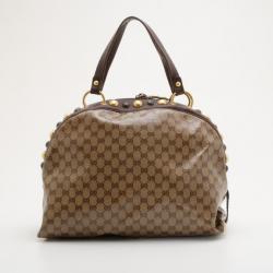 مملوكة مسبقًا Gucci Babouska Crystal GG Crest Dome Bag