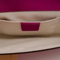 Pre Owned Gucci Purple Broadway Microguccissima Evening Bag