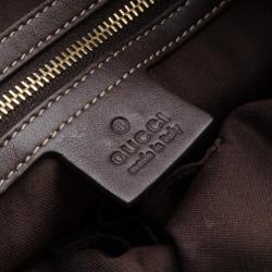 مملوكة مسبقًا Gucci Monogram GG Logo Crystal Borsa Satchel